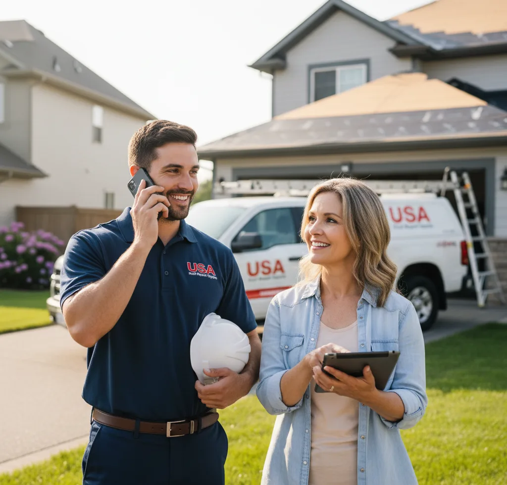 USA Roof Repair Experts customer support in Ogema